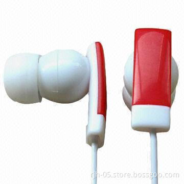 Cheap colorful earphones in ear type earbuds